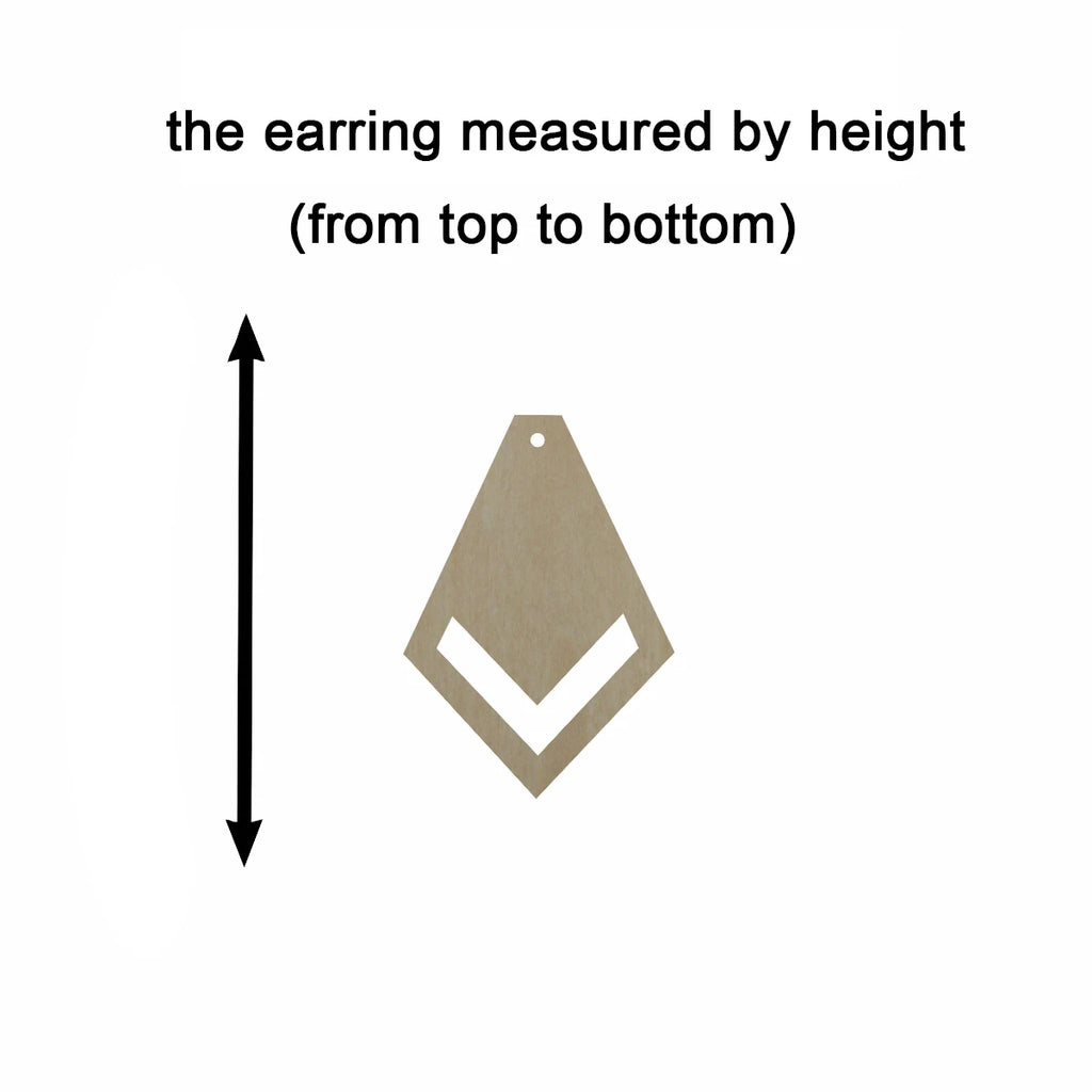 10pcs Unfinished Wood Blanks Teardrop Tie Shape Macrame Earring Part Findings Accessories Wholesale For DIY Jewelry Making