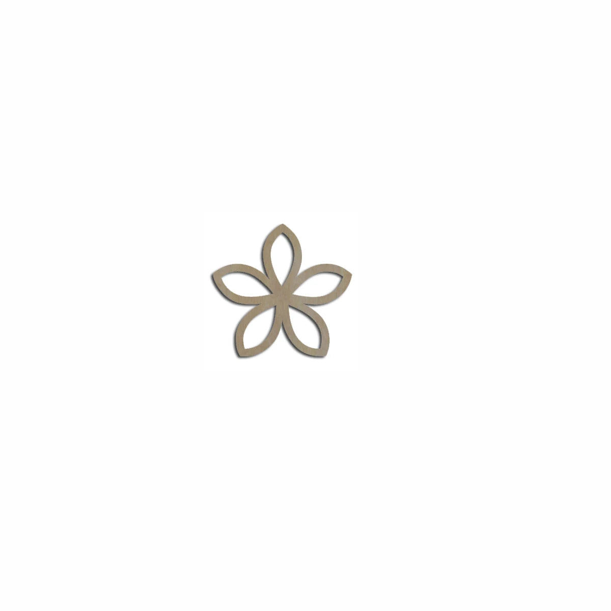 10pcs Unfinished Blank Wood Hawaiian Plumeria Flower Jewelry Charm Bracelet Pendant Cutout Shape For Women Earring Finding