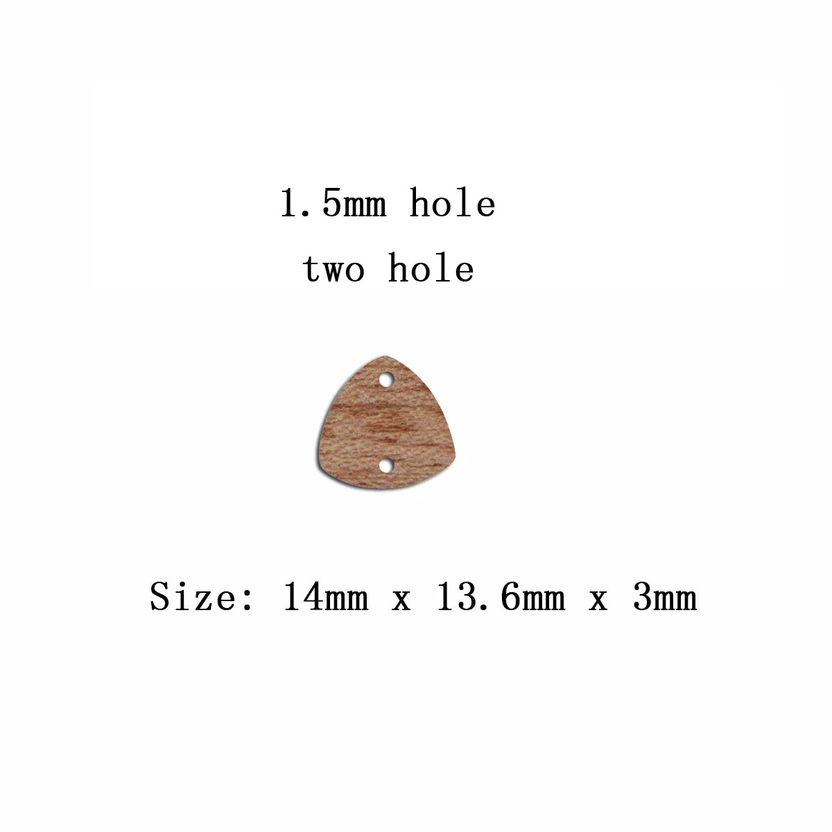 6pcs Unfinished Blank Wooden Geometric Triangle Pendant Stud Earring Connector for Women Female Jewelry Making DIY Crafting