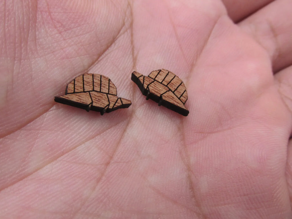 5 Pair Geometric Origami Animal Unfinished Wood Cabochon Dino Dinosaur Wood Cutout Shapes For DIY  Earrings Supplies