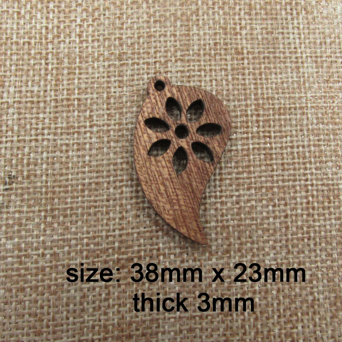 6pcs Unfinished Wood Leaf Charms Necklace Pendant Bracelet For Jewelry Making Handmade Crafts diy Supplies