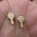 5 Pair Unfinished Blank Wooden Mini Patriotic Star Cabochon Bald Eagle Post Firework Patriotic Hat Wood Earrings Stud