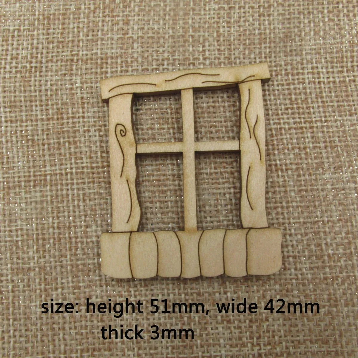 10pcs Miniature Fairy Home Window Unfinished Blank Window Cutout for Tree Decor, Garden Sculpture Art Decoration, Cheap Yard, 10Pcs