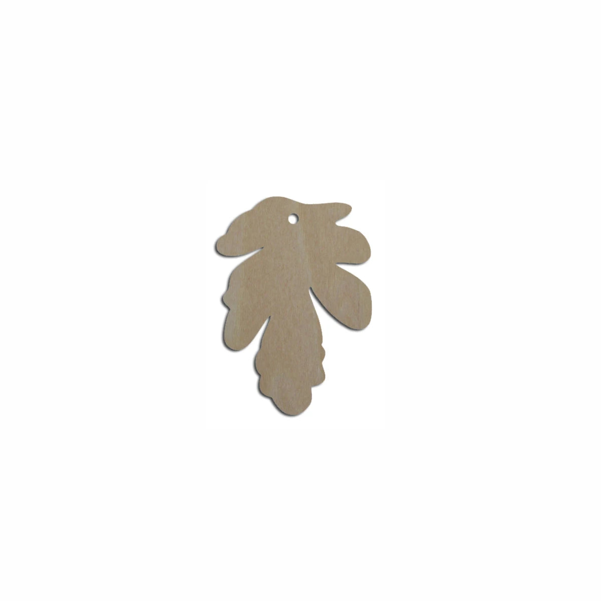 10pcs Unfinished Wooden Blank Oak Leaf Charms Pendant Necklace Cutout Shape For Women Jewelry Accessories