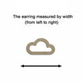 10pcs Unfinished Wood Blank Simple Cloud Hoop Outline Cutout Shape Macrame Earring Pendant Charms For DIY Jewelry Making
