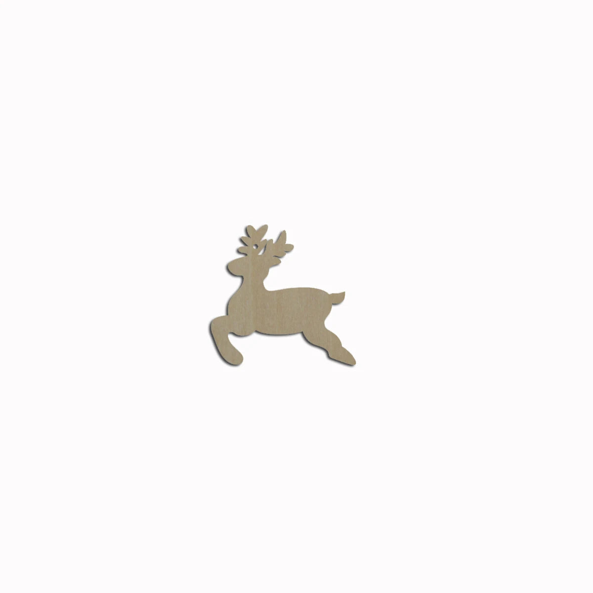 10pcs Bulk Unfinished Wooden Blank Christmas Reindeer Deer Head Cutout Shape For Dangle Earring Wood Jewelry Accessories
