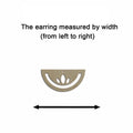 10pcs Unfinished Wood Blanks Semi Circle Lotus Flower Shape Macrame Earring Part Findings Wholesale For DIY Jewelry Making