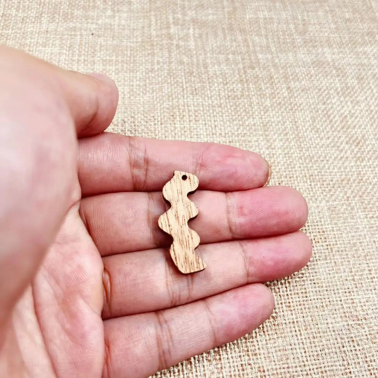 6pcs Unfinished Wood Wave Connector Sea Charms Ocean Beach Earring Pendants For Jewelry Making DIY Handmade Crafte