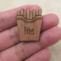 Unfinished Wooden Charms Foods Icom Ice Cream Hamger Pizza Pendant For DIY Project Jewerly Making