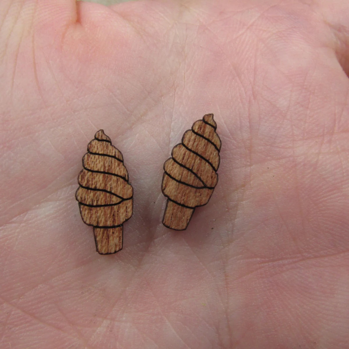 5 Pair Unfinished Blank Foods Wood Cabochon Ice Creams Wooden Shape Charms Pendant For DIY Jewerly Earrings Suppliers