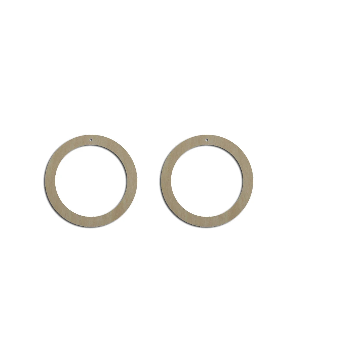 10pcs Unfinished Wood Blank Geometric Oval Circle Hoop Shape Macrame Earring Part Findings Wholesale For DIY Jewelry Making