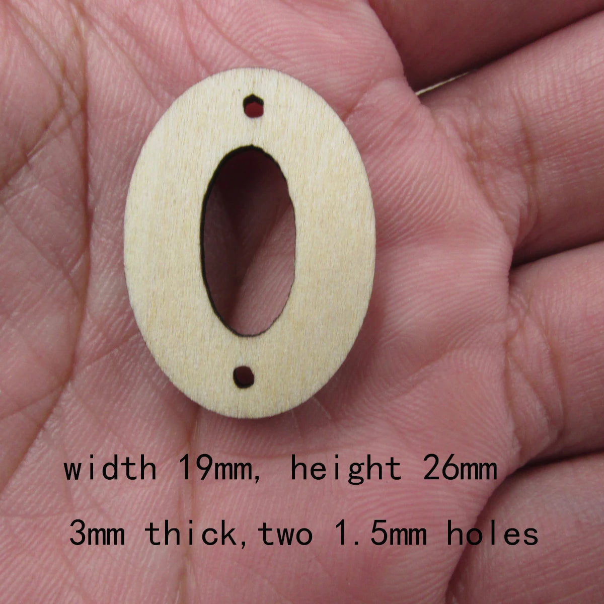 10 Pcs Unfinished Blank Wooden Geometric Oval Loop Shape Cutout Plywood Connector Jewelry Finding Supplies For Earrings