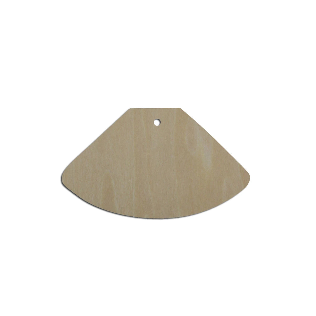 10pcs Laser Cut Unfinished Blank Wood Geometric Fan Cutout Shape Earring Pendant Jewelry Charm Finding