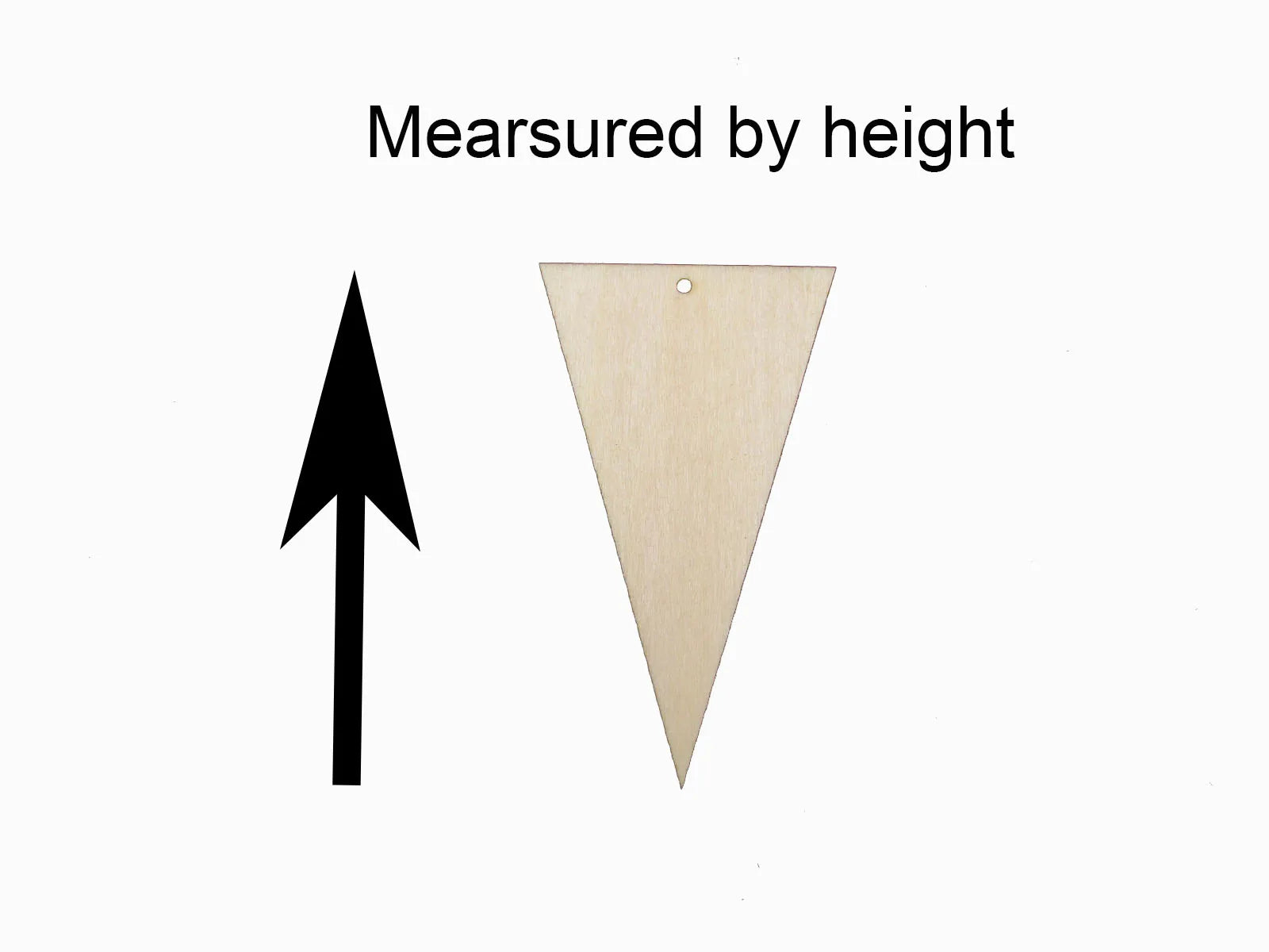 Unfinished Wood Blank Geometric Classic Triangle Shape Earring Pendant Jewelry Finding For DIY Project Making Kit