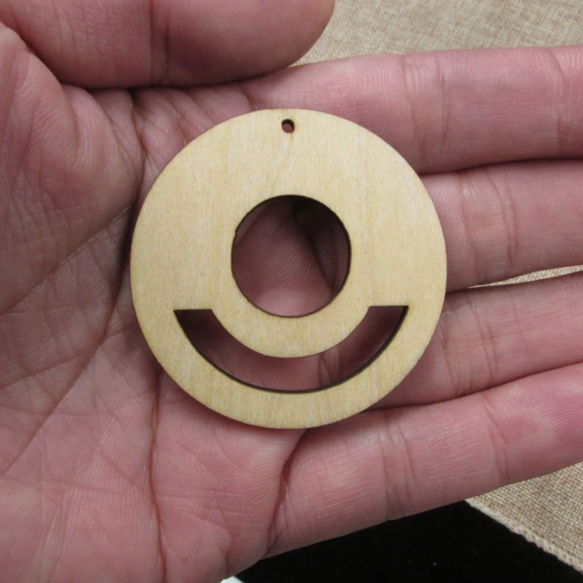 10pcs 1.75 inch Diameter Unfinished Wooden Blanks Geometric Circle Round Macrame DIY Earrings Findings Accessories Supplies