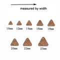6pcs Unfinished Blank Wooden Geometric Triangle Two Holes Earring Connector Pendant for Jewelry Making DIY Crafting