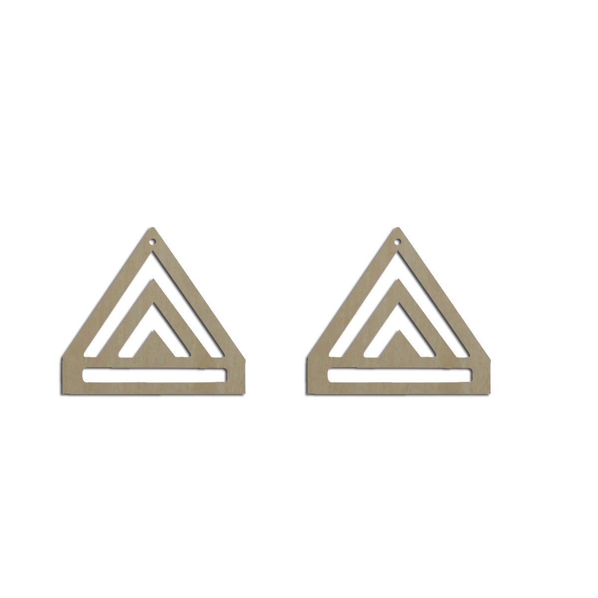 10pcs Unfinished Wood Blanks Geometric Triangle Shape Macrame Earring Part Findings Wholesale For DIY Jewelry Making