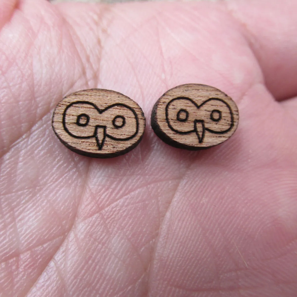 Laser Engraved Unfinished Wood Owl Bird Cabochon Charms Perfect For DIY Craft  Earring Stud  Jewerly Accessory