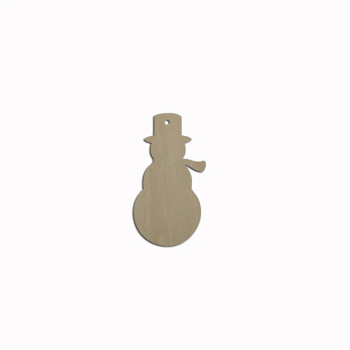 10pcs Bulk Unfinished Wooden Blank Christmas Snowman Cutout Shape For Hanging Dangle Earring Wood Jewelry Accessories