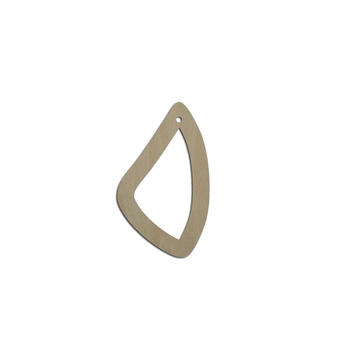 10pcs  Unfinished Blank Wood Geometric Hollow Teardrop Anomaly Cutout Shape Earring Pendant Jewelry Charm Finding