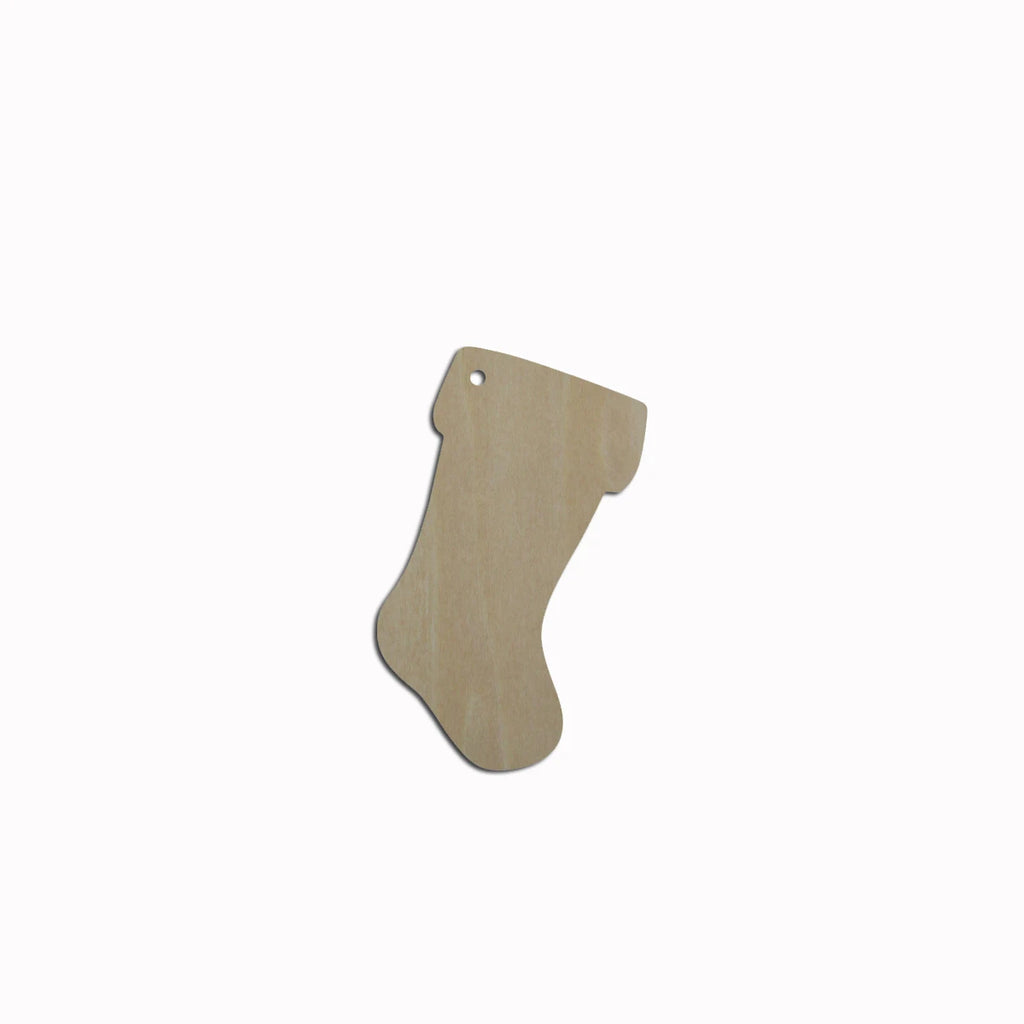 10pcs Bulk Unfinished Wooden Blank Christmas Stocking Cutout Shape For DIY Hanging Dangle Earring Wood Jewelry Accessories