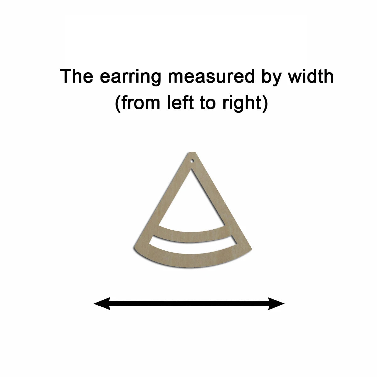10pcs Unfinished Wood Blanks Geometric Triangle Fan Shape Macrame Earring Part Findings Wholesale For DIY Jewelry Making