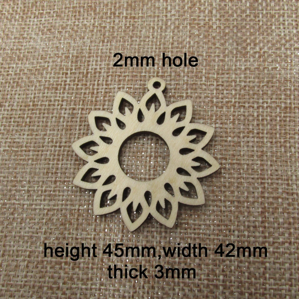 10pcs Unfinished Wooden Blanks Sun Flower Shape Teardrop Sunflower For DIY Earrings Findings Jewelry