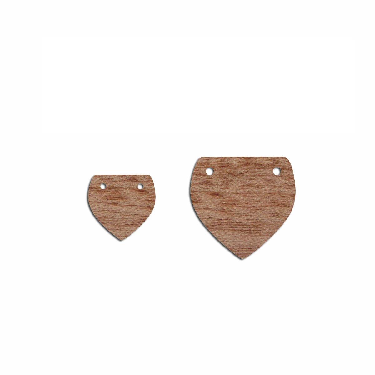 6pcs Unfinished Blank Wooden Half Teardrop Shape Earring Charms Connector Pendant for Jewelry Making