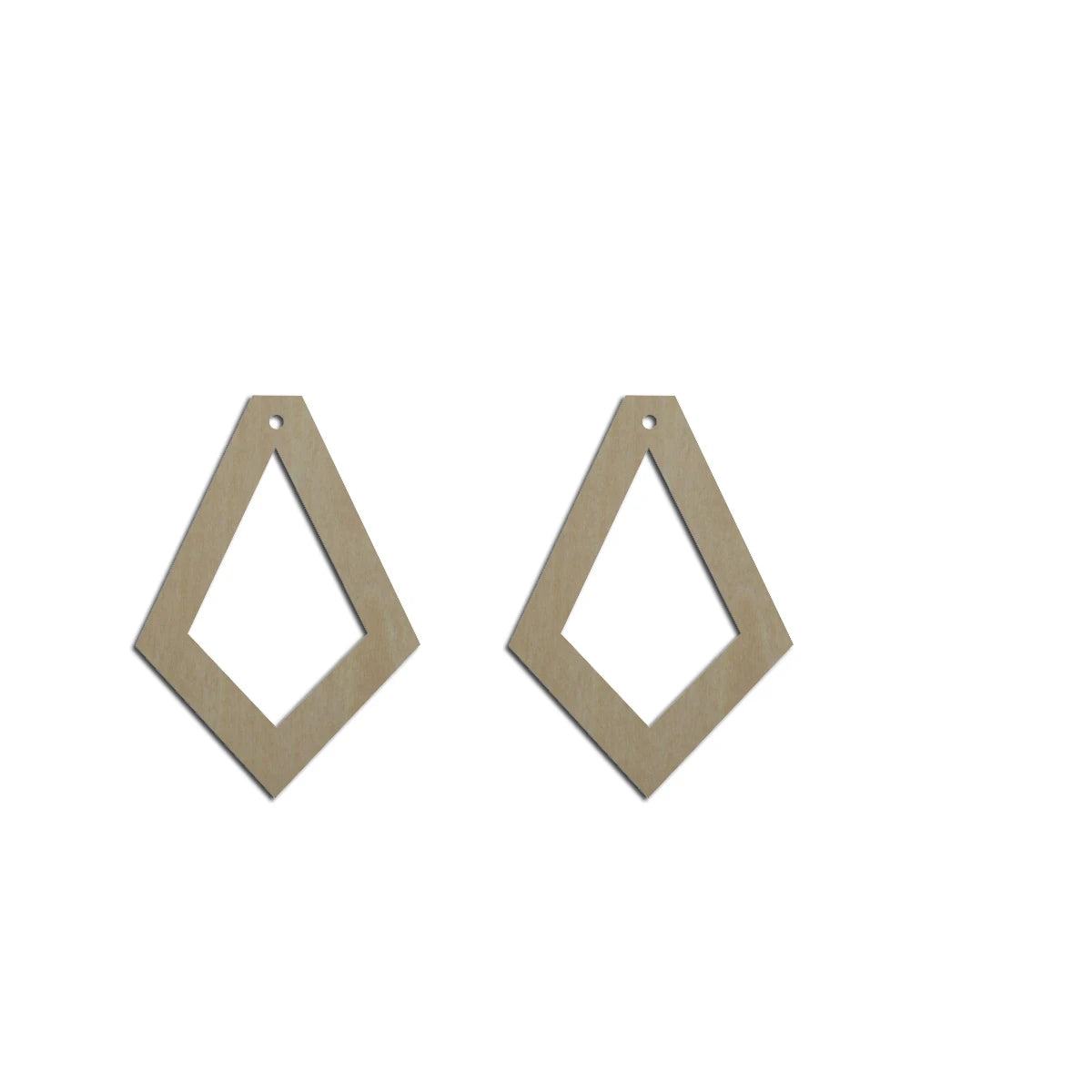 10pcs Unfinished Wood Blanks Geometric Tie Hoop Shape Macrame Earring Part Findings Accessories Wholesale For DIY Jewelry Making