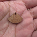 6pcs Unfinished Blank Wooden Circular Sector Fan Wood Shape Cutout Connector For  DIY Necklace Earring Making Jewelry