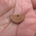 6pcs Unfinished Blank Wooden Half Circle Doroid Wood Shape Cutout Connector For  DIY Necklace Earring Making Jewelry