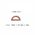 6pcs Unfinished Blank Wooden Half Circle Semicircle Crescent Moon Macrame Earring Charms Pendant for Jewelry Making