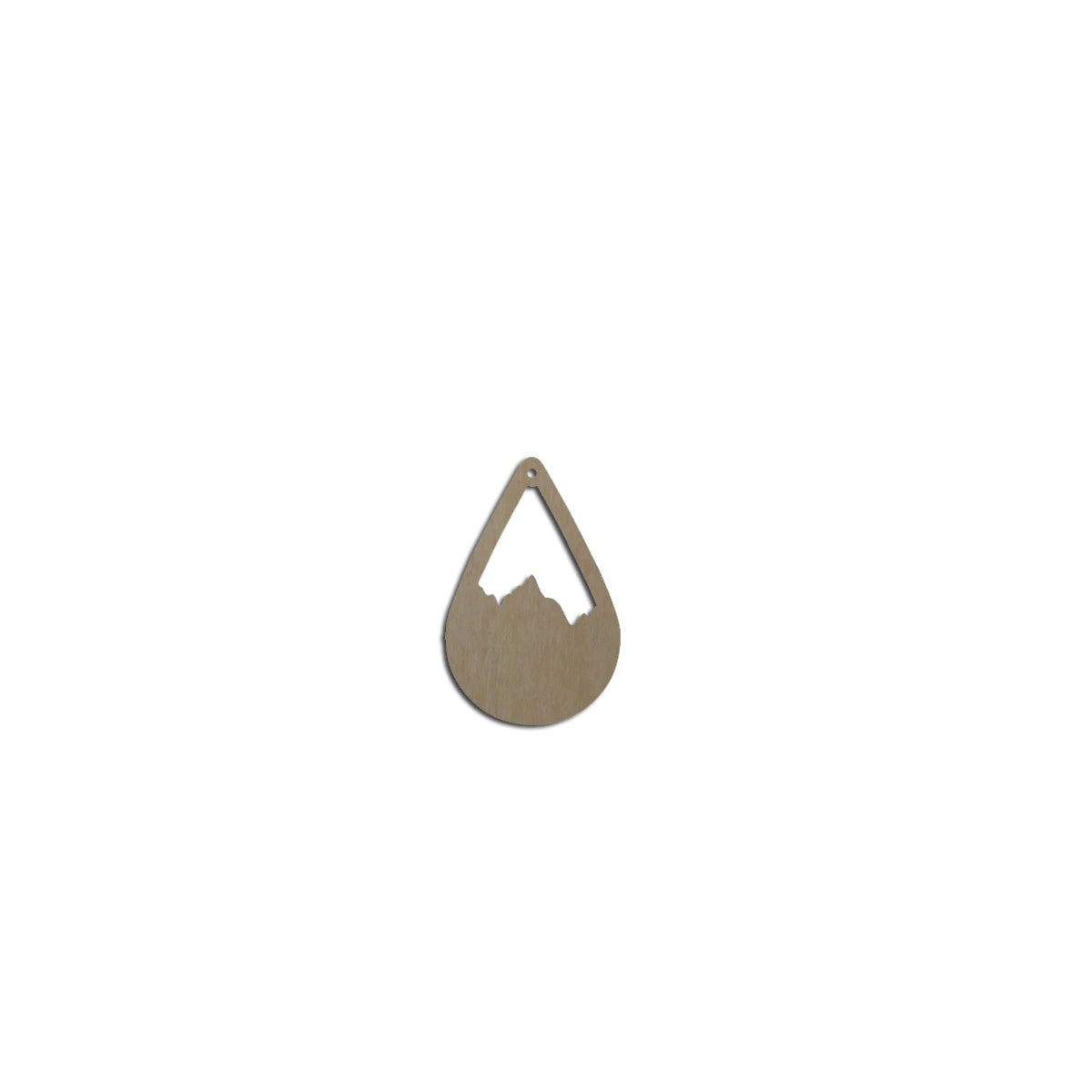10pcs Unfinished Blank Wood Mountain Jewelry Making Charm Bracelet Pendant Cutout Shape For Women Earring Finding