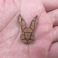 Laser Cut Unfinished Wood Rabbit  Charms Pendant Wood Bunny Perfect For Earring Brooch Neckace -  Jewerly supplier