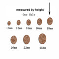 6pcs Unfinished Blank Wooden Geometric Oval One Hole Earring Connector Pendant for Women Female Jewelry Making DIY Crafting