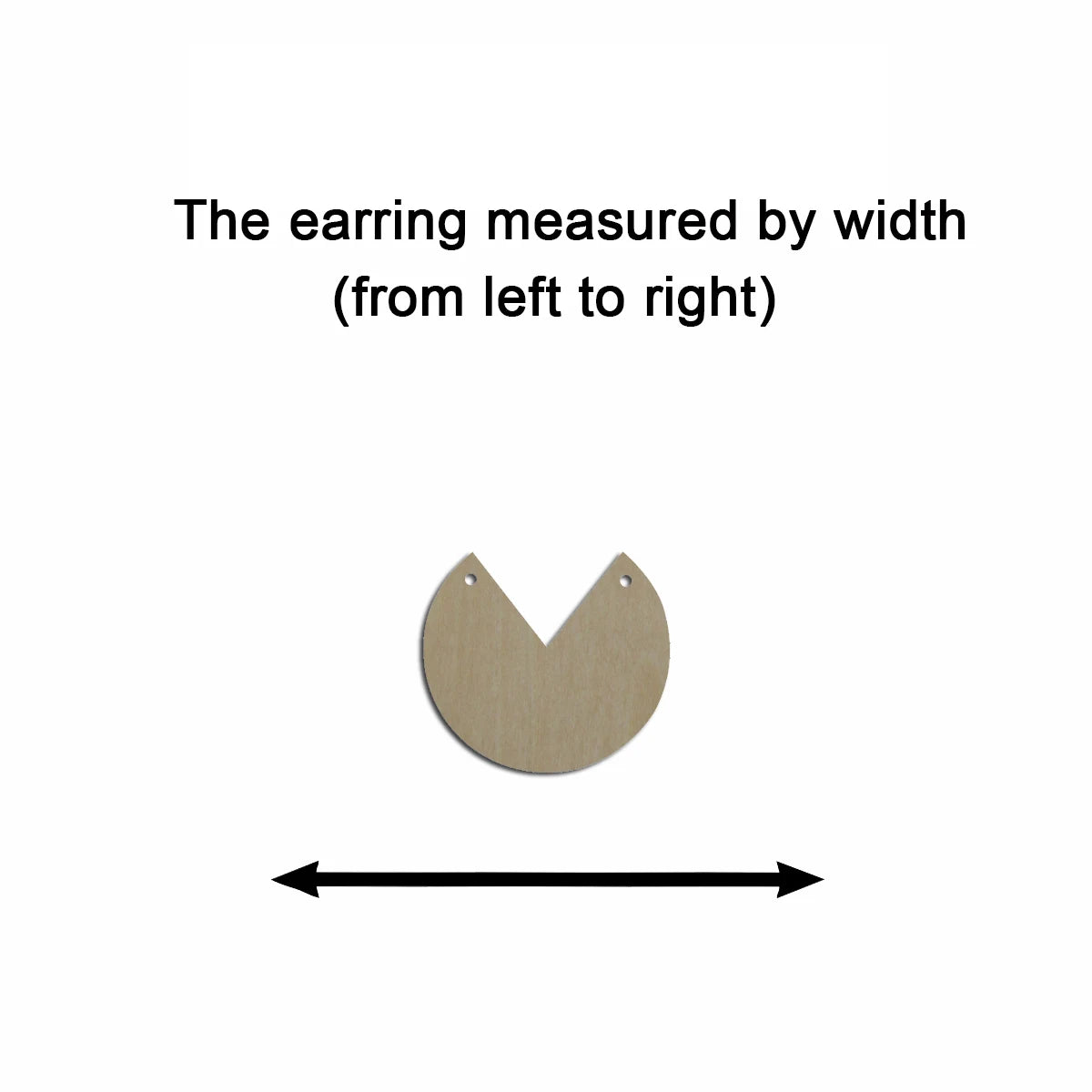 10pcs Multiple Size Unfinished Wooden Blanks Geometric Pie Wedge Circle Cutout Shape Dangle Earring For Jewelry Supplier