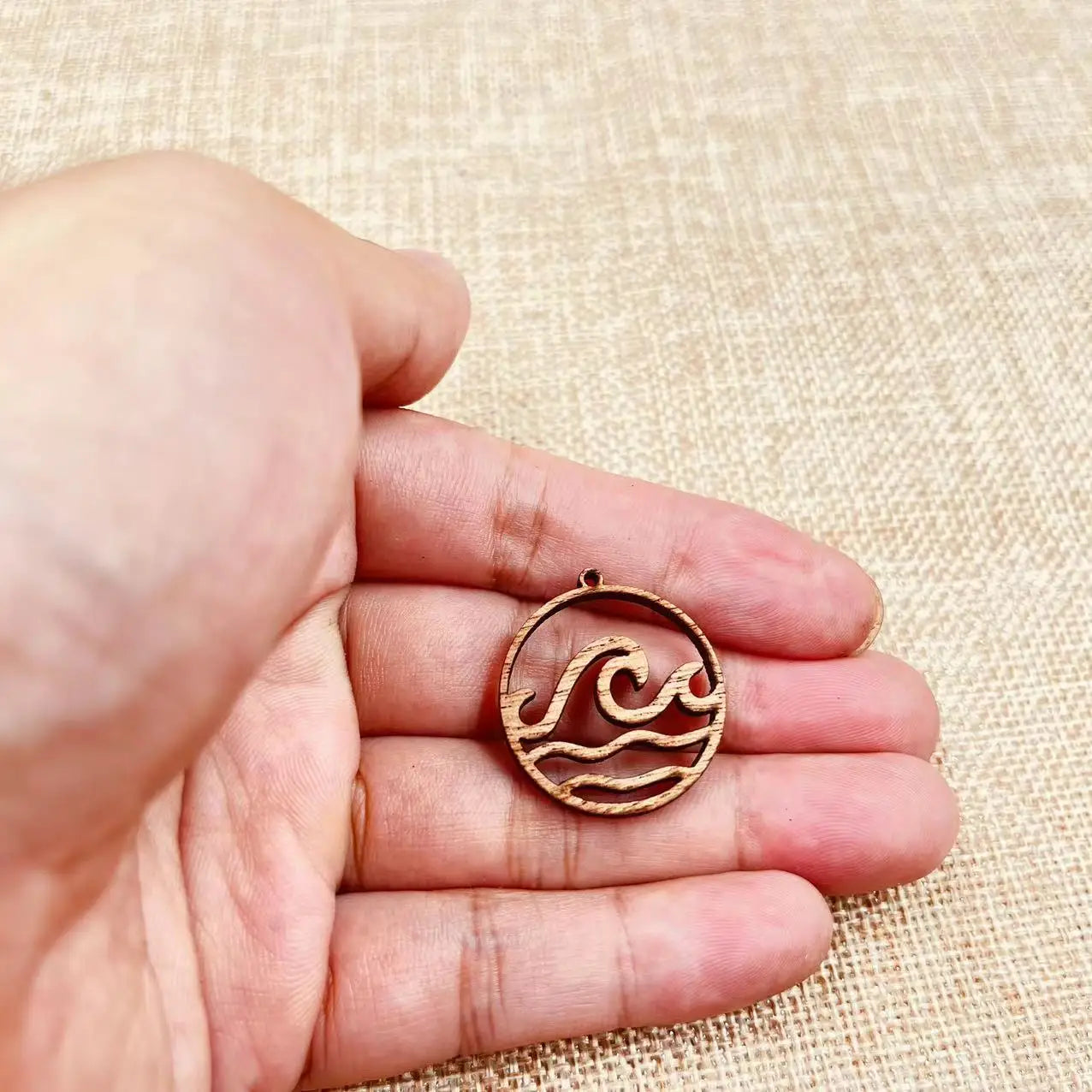 6pcs Unfinished Wood Wave Connector Sea Charms Ocean Beach Earring Pendants For Jewelry Making DIY Handmade Crafte