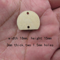 10 Pcs Unfinished Blank Wooden Moons And Star Semi Circle Shape Cutout Plywood Connector Jewelry Finding Supplies For Earrings