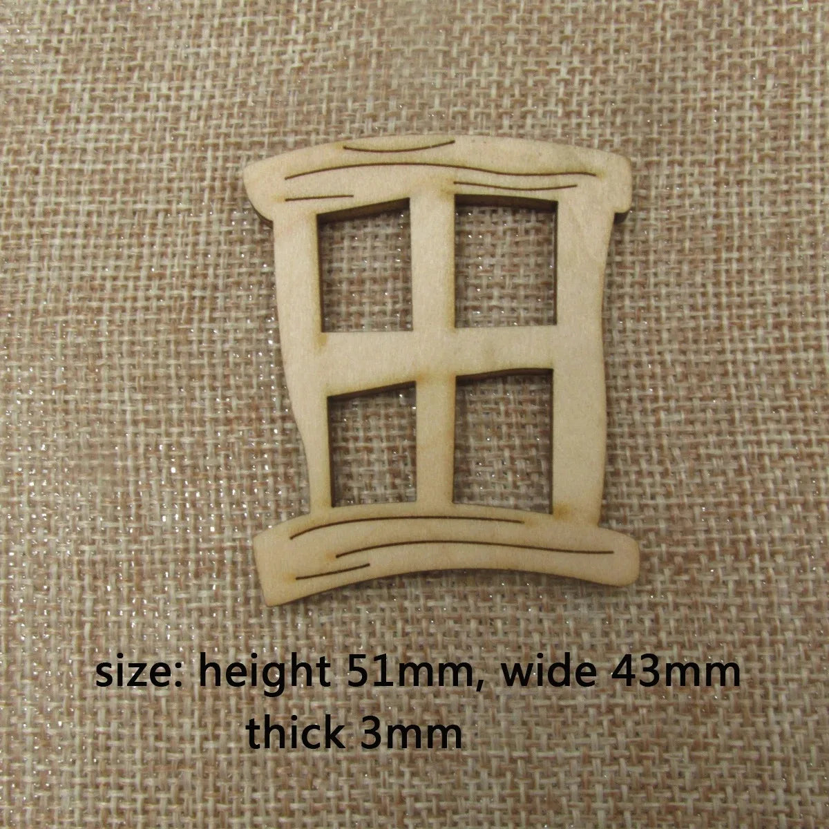10pcs Miniature Fairy Home Window Unfinished Blank Window Cutout for Tree Decor, Garden Sculpture Art Decoration, Cheap Yard, 10Pcs