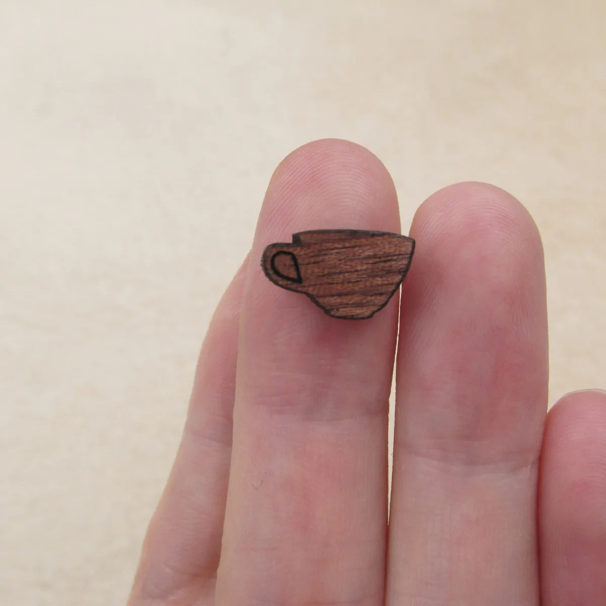 DIY Laser Cut Wood Cabochon Shape Apple Flower Pinapple Teapots Cup Charms Wooden Jewerly Earrings Suppliers