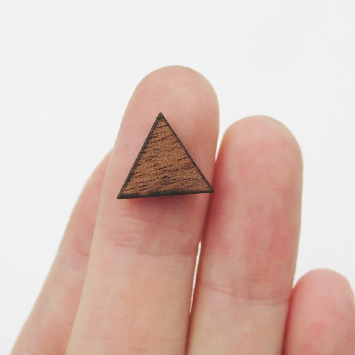 Blanks Wood Cabochon Mini Wooden Circle Triangle Square Pentagon Hexagon heart puzzle Shape Laser Cut Earring Supplies