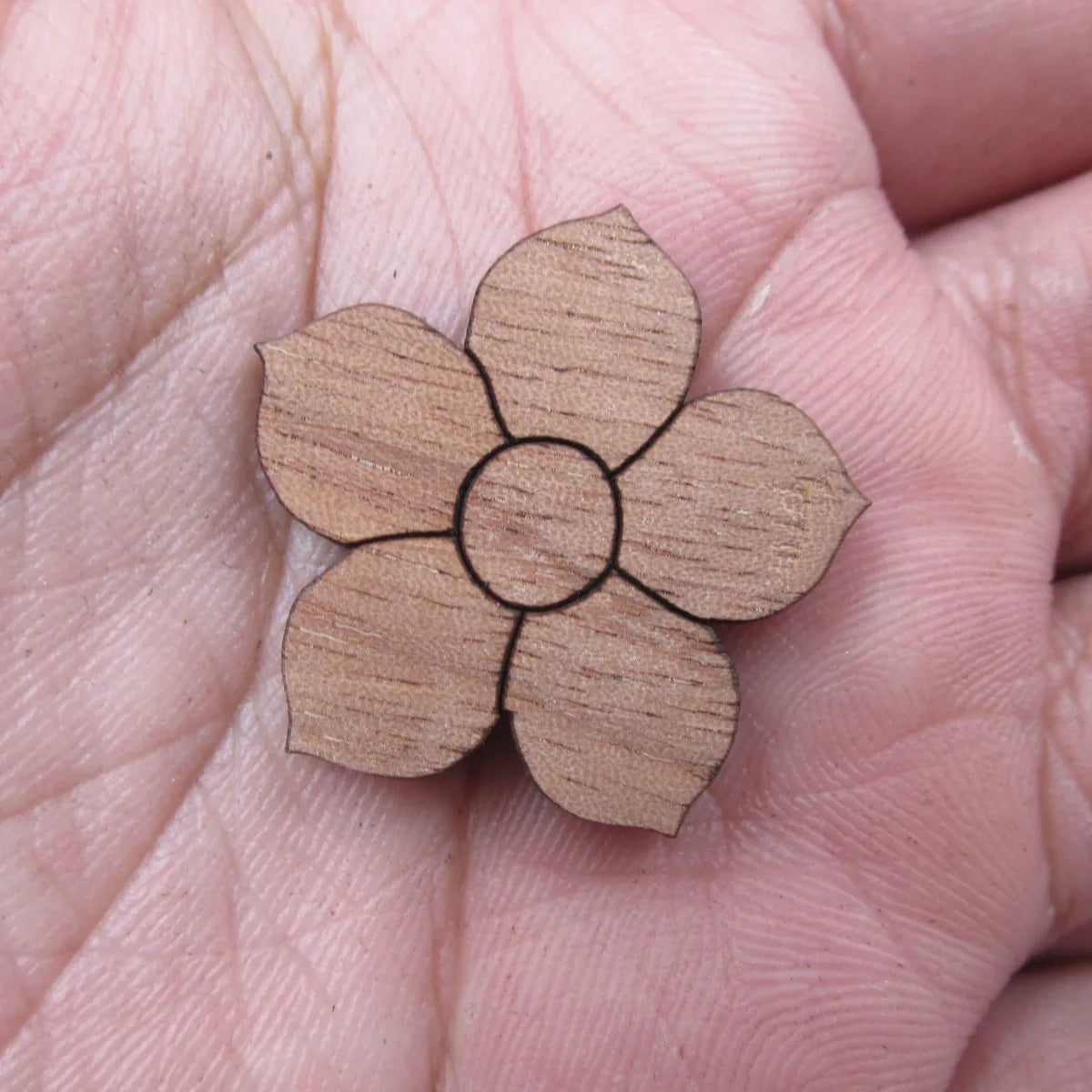 Laser Cut Jewelry Supplies Lotus Flower Unfinished Wooden Charms Pendants For Brooches Necklace  Jewerly Making