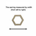 10pcs Unfinished Wood Blanks Geometric Hexagon Hoop Shape Macrame Earring Part Findings  For DIY Jewelry Making