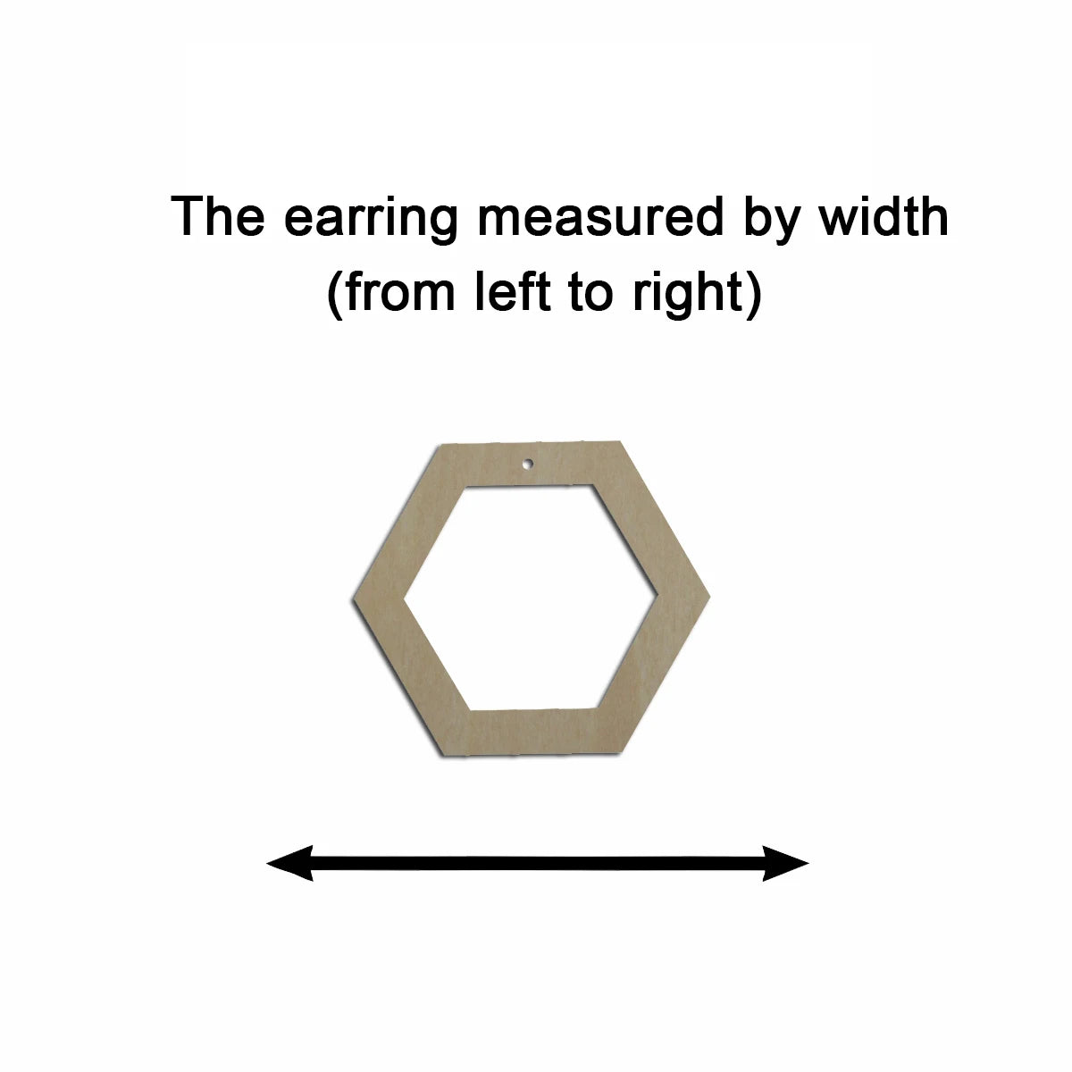10pcs Unfinished Wood Blanks Geometric Hexagon Hoop Shape Macrame Earring Part Findings  For DIY Jewelry Making