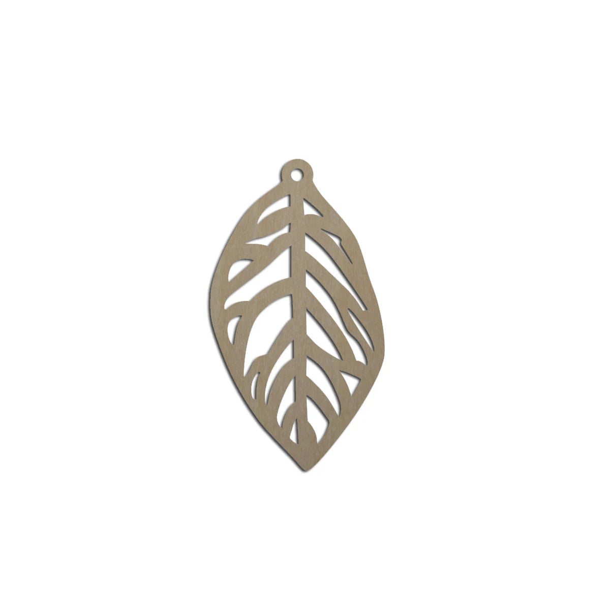 10pcs Laser Cut Unfinished Blank Wood Leaf Shape Earring Pendant Jewelry Leaves Charm Finding For DIY Making Project