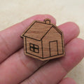 Laser Engraved Wooden Charms House Camera Game  Cassette Tap Items Boombox Scissor Cutouts Pendant For Jewerly DIY Making