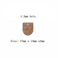 6pcs Unfinished Blank Wooden Domed Stud Earring Connector Pendant for Women Female Jewelry Making DIY Crafting