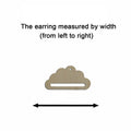 10pcs Unfinished Wood Blank Weather Cloud Cutout Shape Macrame Earring Pendant Charms For DIY Jewelry Making