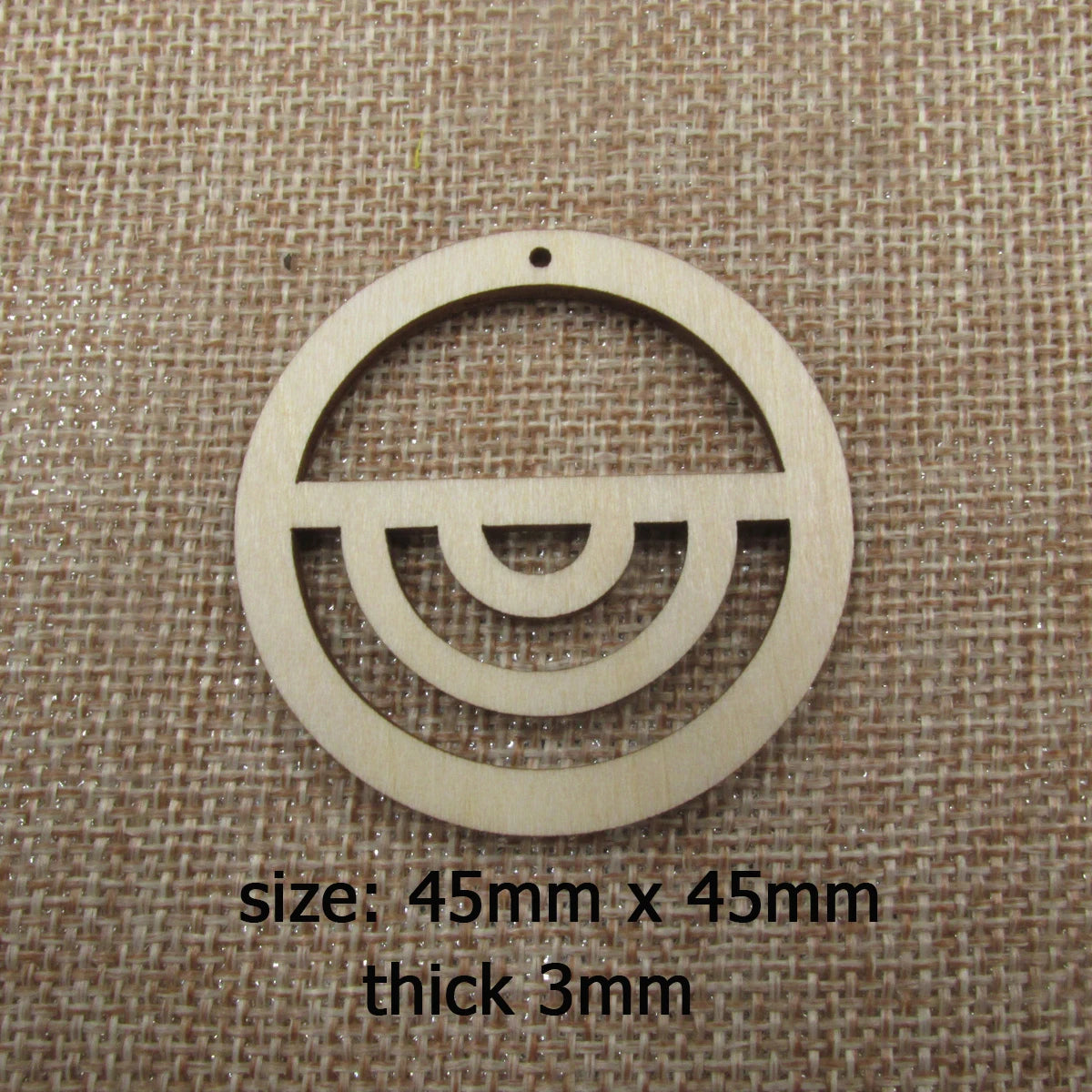 10pcs Unfinished Wood Macrames Rainbow Shape Cutouts Wooden Macrame For DIY Earrings Findings Jewelry