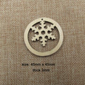 10pcs Unfinished Wood Blanks Snowflakes Macrame Christmas Circle Teardrop Shape Wooden Macrame For DIY Earrings Jewelry